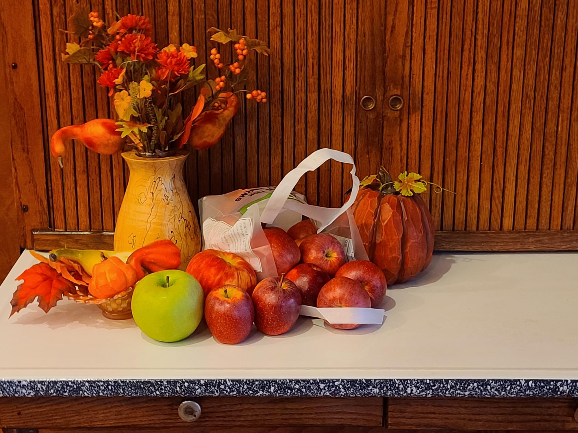 fall table arrangement