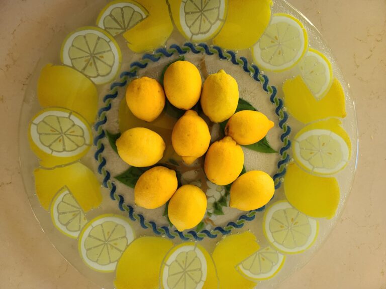 a platter of lemons